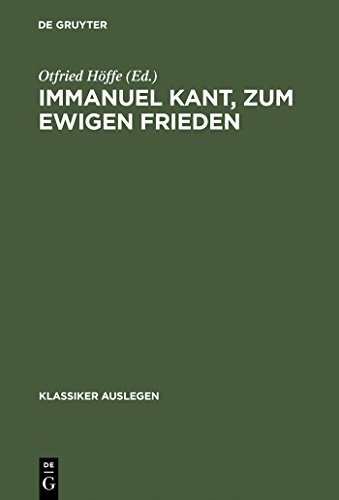 Immanuel Kant. Zum ewigen Frieden von de Gruyter